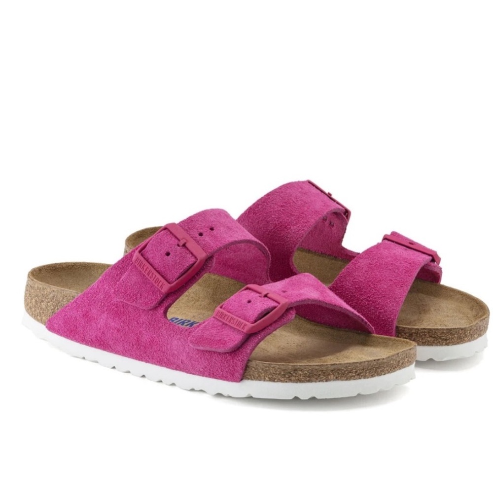 Birkenstock Arizona Soft in Fuchsia Tulip Suede